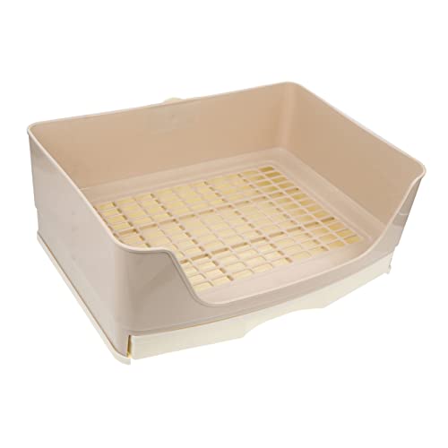 GREENADSCAPE Kasten Kaninchentoilette Extra Große Katzentoilette Ecktoilette Desodorierungsmittel Futterspender Häschen Toilette Chinchilla Ratte Katzentoilette Mit Deckel Beige Plastik GREENADSCAPE Kasten Kaninchentoilette Extra Große Katzentoilette Ecktoilette Desodorierungsmittel Futterspender Häschen Toilette Chinchilla Ratte Katzentoilette Mit Deckel Beige Plastik von GREENADSCAPE