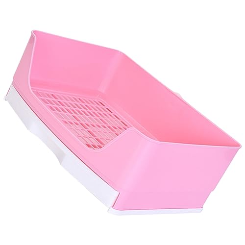 GREENADSCAPE Toilette Töpfchen Trainingstoilette Für Haustiere Für Hamster Meerschweinchen Abnehmbare Gitter Für Einfache Reinigung von GREENADSCAPE