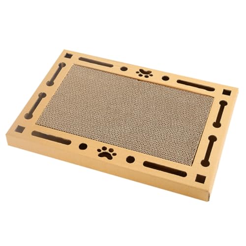 GREENADSCAPE Wellpappe-katzenkratzbrett Home Kitten Toy Pet Interactive Toy Cat Scratching Cardboard Indoor Cat Scratching Board von GREENADSCAPE
