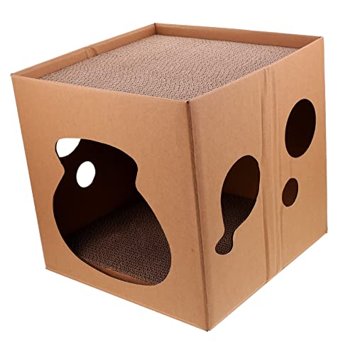 GREENADSCAPE Katzenkratzbaum Katzenhaus Aus Karton Spielbereich Stabile Konstruktion Katzen-aktivitätszentrum GREENADSCAPE Katzenkratzbaum Katzenhaus Aus Karton Spielbereich Stabile Konstruktion Katzen-aktivitätszentrum von GREENADSCAPE