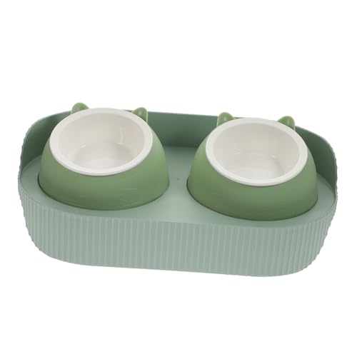 GREENADSCAPE Futterspender für Katzen Doppelnapf langsame Fütterung Katzennapf erhöhter Ständer Tierfutterhalter für einfache Verwendung GREENADSCAPE Futterspender für Katzen Doppelnapf langsame Fütterung Katzennapf erhöhter Ständer Tierfutterhalter für einfache Verwendung von GREENADSCAPE