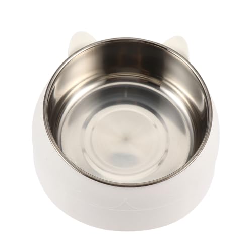GREENADSCAPE Erhöhter Futternapf Für Haustiere Aus Edelstahl Neigbar 400 Ml Nackenstütze Für Trockene Und Nasse Lebensmittel Weiß GREENADSCAPE Erhöhter Futternapf Für Haustiere Aus Edelstahl Neigbar 400 Ml Nackenstütze Für Trockene Und Nasse Lebensmittel Weiß von GREENADSCAPE