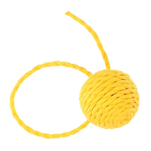 GREENADSCAPE Katzenspielzeug Ersatzball aus Robustem Papierseil mit Glöckchen Interaktiver Katzenspielzeug Ball für Kratzbaum Vielseitiges Kauspielzeug für Katzen und Kätzchen Sicher und GREENADSCAPE Katzenspielzeug Ersatzball aus Robustem Papierseil mit Glöckchen Interaktiver Katzenspielzeug Ball für Kratzbaum Vielseitiges Kauspielzeug für Katzen und Kätzchen Sicher und von GREENADSCAPE