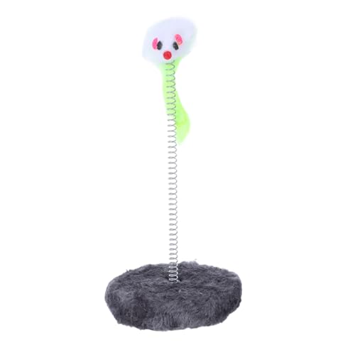 GREENADSCAPE Katzenspielzeug Interaktives Spielzeug Teaser Mit Feder Plüschmaus-Design Lustiges Übungsspielzeug Für Das Spielen Im Innenbereich GREENADSCAPE Katzenspielzeug Interaktives Spielzeug Teaser Mit Feder Plüschmaus-Design Lustiges Übungsspielzeug Für Das Spielen Im Innenbereich von GREENADSCAPE