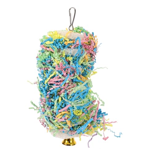 GREENADSCAPE Papageienspielzeug Vogel-beißspielzeug Hängespielzeug Kauspielzeug Haustier-schaukelspielzeug Papageien-hängeglocke Für Papageien Und Vögel von GREENADSCAPE