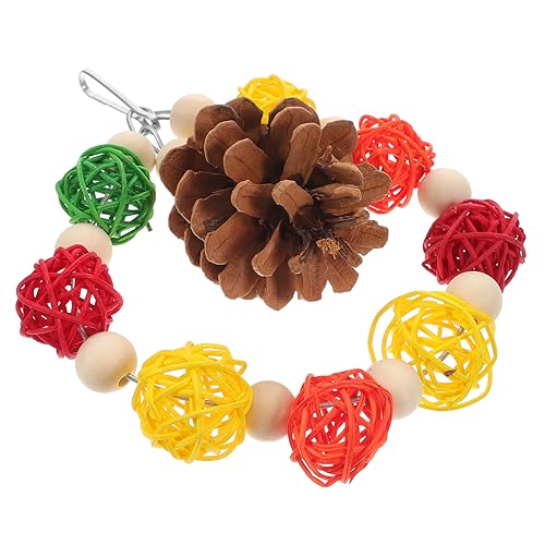 GREENADSCAPE Kauspielzeug Für Vögel African Grey Kauspielzeug Vogelkäfig-beißspielzeug Kletterspielzeug Für Vögel Spielzeug Für Haustiere Vogel-Rattan-Kugel Vogelspielzeug Kiefernzapfen GREENADSCAPE Kauspielzeug Für Vögel African Grey Kauspielzeug Vogelkäfig-beißspielzeug Kletterspielzeug Für Vögel Spielzeug Für Haustiere Vogel-Rattan-Kugel Vogelspielzeug Kiefernzapfen von GREENADSCAPE