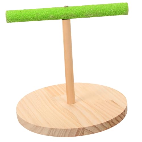 GREENADSCAPE Kleiner Vogel Spielstand Perch Training Spielzeug Für Papageien Interaktiver Vogelkäfig Zubehör Sicherer Platz Für Vögel Zum Spielen Und Trainieren von GREENADSCAPE