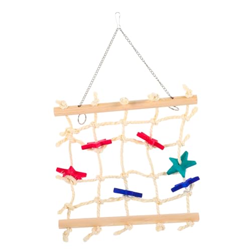 GREENADSCAPE Kletternetz Für Papageien, Hängenetz, Spielzeug, Papageienbedarf, Vogelspielzeug, Vogelkäfig Kletterspielzeug, Kreatives Vogelnetz, Sittichspielzeug, Verschleißfestes GREENADSCAPE Kletternetz Für Papageien, Hängenetz, Spielzeug, Papageienbedarf, Vogelspielzeug, Vogelkäfig Kletterspielzeug, Kreatives Vogelnetz, Sittichspielzeug, Verschleißfestes von GREENADSCAPE