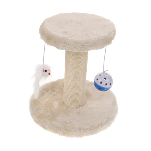 GREENADSCAPE Katzenkratzbaum-Plattform dekorativer Katzenkratzbaum Katzenkrallen-Kratzstange Beige für Kätzchen GREENADSCAPE Katzenkratzbaum-Plattform dekorativer Katzenkratzbaum Katzenkrallen-Kratzstange Beige für Kätzchen von GREENADSCAPE