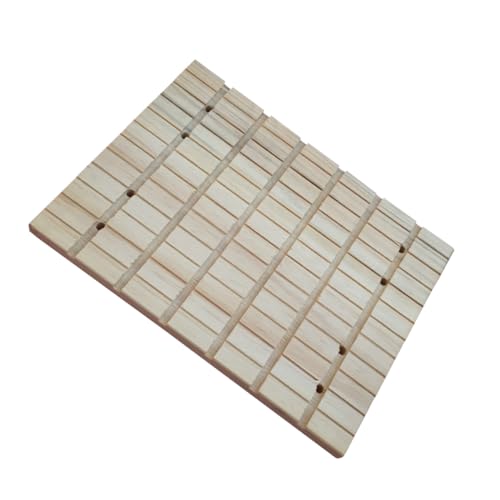 GREENADSCAPE Kratzbrett Aus Naturholz Für Hamster Haustiere Schleifspielzeug Krallen Kratzbrett Beige Leicht Zu Reinigen von GREENADSCAPE