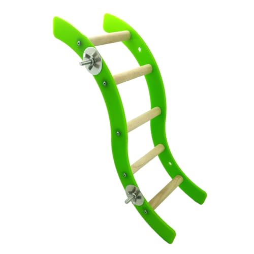 GREENADSCAPE Mini-acrylleiter Für Vögel Wellenform Kletterleiter Für Kleintiere Wie Hamster Und Eichhörnchen Spielzeug Für Haustiere von GREENADSCAPE