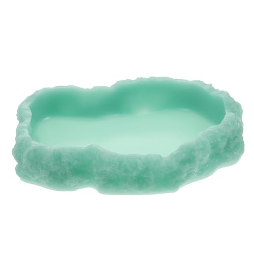 GREENADSCAPE Reptil Futternapf Mit Leuchtfunktion Wassernapf Für Schildkröten Eidechsen Und Andere Reptilien Robuste Futter Und Wasserquelle Für Terrarien Langlebiges Resin-Material Für von GREENADSCAPE