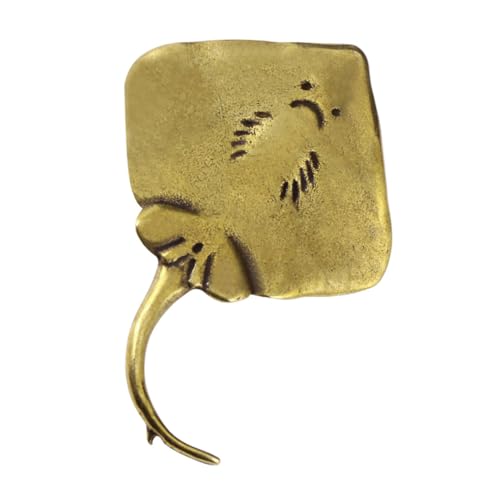 GREENADSCAPE Handgefertigte Mini-Rochenfigur aus Messing Fisch Aquarium- für Zuhause Büro Feng Shui GREENADSCAPE Handgefertigte Mini-Rochenfigur aus Messing Fisch Aquarium- für Zuhause Büro Feng Shui von GREENADSCAPE