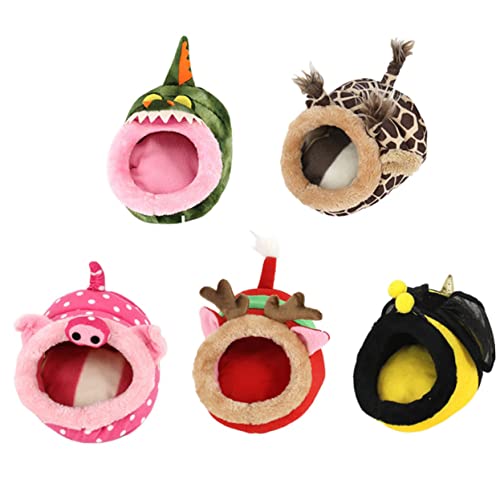 GREENADSCAPE Mini Warm Sleep Pet Cushion Pad Bett Im Pig Design Für Hamster Igel Eichhörnchen Mäuse Und Andere Kleine Tiere s Gemütliches Nest Für Haustiere Schlafunterlage von GREENADSCAPE
