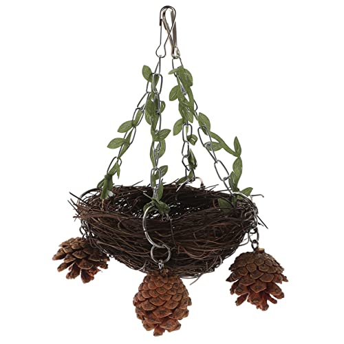 GREENADSCAPE Stabile Nestschaukel Aus Rattan Für Papageien Vogelkäfig Hängenest Papageienbedarf Vogelhaus Für Heimvögel Installieren GREENADSCAPE Stabile Nestschaukel Aus Rattan Für Papageien Vogelkäfig Hängenest Papageienbedarf Vogelhaus Für Heimvögel Installieren von GREENADSCAPE