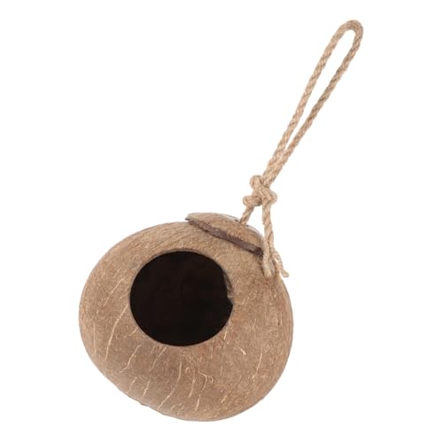 GREENADSCAPE Hängendes Kokosnuss-vogelnest Mit Leiter Für Papageien Und Kleintiere Sicheren Ausruhen Und Für Und Außenbereiche Geeignet GREENADSCAPE Hängendes Kokosnuss-vogelnest Mit Leiter Für Papageien Und Kleintiere Sicheren Ausruhen Und Für Und Außenbereiche Geeignet von GREENADSCAPE