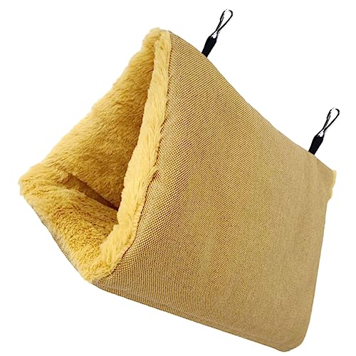 GREENADSCAPE Komfortable Papageien-hängematte Aus Strapazierfähigem Flachs Wärmeisoliertes Vogel-Nest Für Kleine Vögel Für Käfige Spielzeug GREENADSCAPE Komfortable Papageien-hängematte Aus Strapazierfähigem Flachs Wärmeisoliertes Vogel-Nest Für Kleine Vögel Für Käfige Spielzeug von GREENADSCAPE