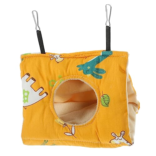 GREENADSCAPE Käfighängende Vogel-hängematte Für Papageien Atmungsaktives Und Warmes Vogelhaus Klein Mit Runder Öffnung Gelb Einfache Installation Und Pflege Winternest Für Wellensittiche GREENADSCAPE Käfighängende Vogel-hängematte Für Papageien Atmungsaktives Und Warmes Vogelhaus Klein Mit Runder Öffnung Gelb Einfache Installation Und Pflege Winternest Für Wellensittiche von GREENADSCAPE