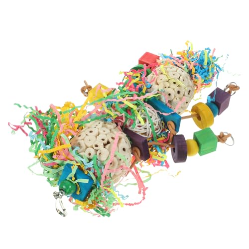 GREENADSCAPE Papagei Kauspielzeug Für Vögel Hängendes Vogelspielzeug Aus Holz Dekorativer Anhänger Für Vogelkäfig Lustiges Spielzeug Für Papageien GREENADSCAPE Papagei Kauspielzeug Für Vögel Hängendes Vogelspielzeug Aus Holz Dekorativer Anhänger Für Vogelkäfig Lustiges Spielzeug Für Papageien von GREENADSCAPE