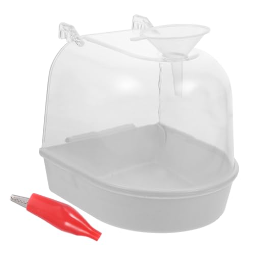 GREENADSCAPE Kleine Vogelbadewanne Für Wellensittiche Weißes Badewannen-zubehör Für Vögel Mit Wasserzufuhr Und Trichter Bad Für Papageien Und Andere Kleine Vögel Im Käfig GREENADSCAPE Kleine Vogelbadewanne Für Wellensittiche Weißes Badewannen-zubehör Für Vögel Mit Wasserzufuhr Und Trichter Bad Für Papageien Und Andere Kleine Vögel Im Käfig von GREENADSCAPE