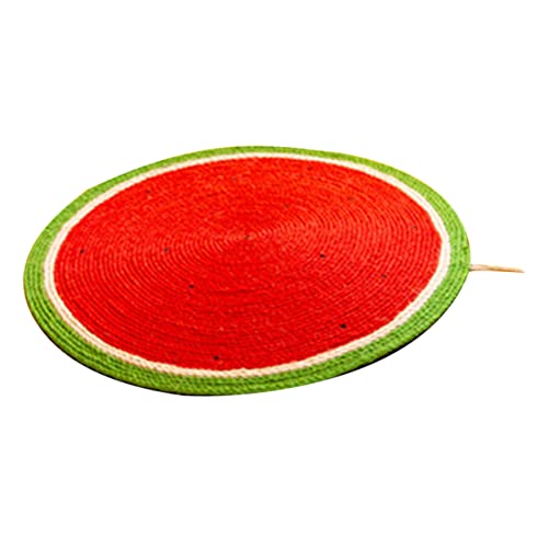 GREENADSCAPE Kratzbrett Für Katzen Mit Wassermelonen-Design rutschfeste Katzenunterlage Sisal-kratzunterlage Katzenspielzeug Haustierzubehör GREENADSCAPE Kratzbrett Für Katzen Mit Wassermelonen-Design rutschfeste Katzenunterlage Sisal-kratzunterlage Katzenspielzeug Haustierzubehör von GREENADSCAPE