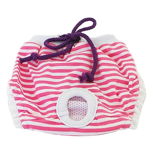 GREENADSCAPE Verstellbare Hundeslips Aus Baumwolle Waschbar Gestreifte Hosen Für Hündinnen Hilfe Beim Toilettentraining Für Haustiere GREENADSCAPE Verstellbare Hundeslips Aus Baumwolle Waschbar Gestreifte Hosen Für Hündinnen Hilfe Beim Toilettentraining Für Haustiere von GREENADSCAPE