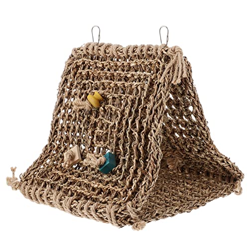 GREENADSCAPE Papagei Bett Nest Hängen Hängematte Vogel Schlaf Nest Rattan Haustier Bett Vogel Käfig Zubehör Große 30x30 GREENADSCAPE Papagei Bett Nest Hängen Hängematte Vogel Schlaf Nest Rattan Haustier Bett Vogel Käfig Zubehör Große 30x30 von GREENADSCAPE