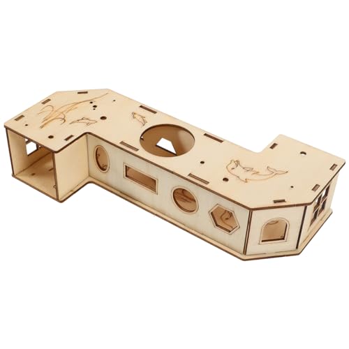 GREENADSCAPE Naturholz Hamster Tunnel Versteckspielzeug Für Kleine Tiere Kletter Und Erkundungstunnel Für Hamster Chinchillas Und Ähnliche Haustiere Und Einfach Im Käfig Zu Installieren GREENADSCAPE Naturholz Hamster Tunnel Versteckspielzeug Für Kleine Tiere Kletter Und Erkundungstunnel Für Hamster Chinchillas Und Ähnliche Haustiere Und Einfach Im Käfig Zu Installieren von GREENADSCAPE