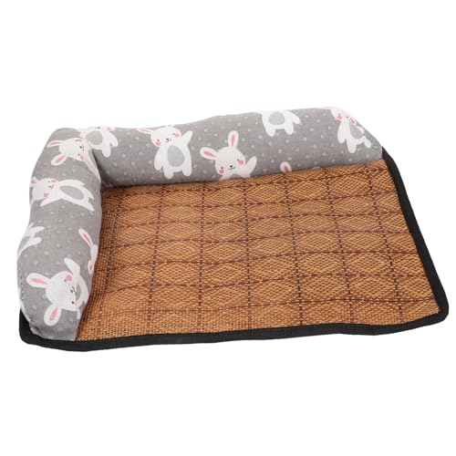 GREENADSCAPE Kühlmatte für Hunde Sommer-Kühlnest für Haustiere Rattanmatte rutschfeste Liegeunterlage für Haustiere Bequeme Schlaffläche für Welpen GREENADSCAPE Kühlmatte für Hunde Sommer-Kühlnest für Haustiere Rattanmatte rutschfeste Liegeunterlage für Haustiere Bequeme Schlaffläche für Welpen von GREENADSCAPE