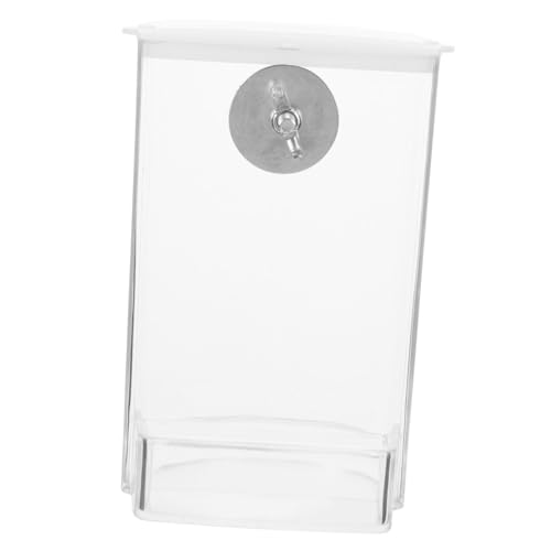 GREENADSCAPE Vogelfutterbox Vogelkäfig Futterbehälter Automatischer Vogelfutterspender Ornament Innen Vogelfutterspender Vogelfutterspender Fenster Vogelfutter Futternapf Papageienfutter von GREENADSCAPE