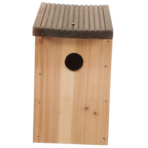 GREENADSCAPE Vogelhaus Aus Holz Nistkasten Garten Hängende Vogelhäuser Für Draußen Rustikales Vogelnest von GREENADSCAPE