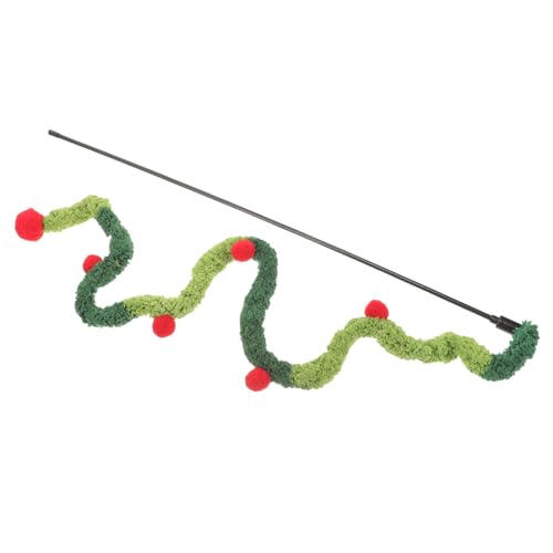 GREENADSCAPE Weihnachtliches Katzenspielzeug Interaktive Katzenangel Mit Plüschteaser Für Kitten Fördert Gesundheit Und Spieltrieb Beschäftigung Für Weihnachten GREENADSCAPE Weihnachtliches Katzenspielzeug Interaktive Katzenangel Mit Plüschteaser Für Kitten Fördert Gesundheit Und Spieltrieb Beschäftigung Für Weihnachten von GREENADSCAPE