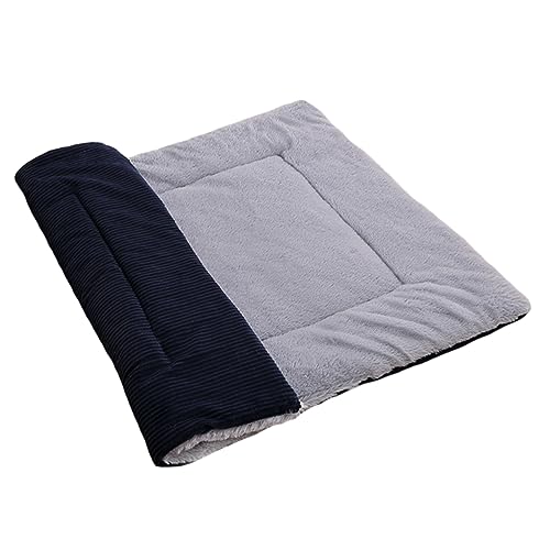 GREENADSCAPE Bett Wendbare Hundematte Aus Plüsch Warmer Sofaschutz Bodenmatratze Zweiseitig Verwendbar Hundebett Hundematte Warmes Welpenbett Kissen Größe S Marineblau GREENADSCAPE Bett Wendbare Hundematte Aus Plüsch Warmer Sofaschutz Bodenmatratze Zweiseitig Verwendbar Hundebett Hundematte Warmes Welpenbett Kissen Größe S Marineblau von GREENADSCAPE