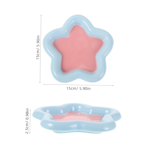 GREENADSCAPE Whiskerfreundliche Keramik Tierschale Sternform Flaches Napf Design für und Trockenfutter rutschfeste Keramik Hundeschale Klein Vielseitiger Futternapf für Katzen und Kleine Hunde GREENADSCAPE Whiskerfreundliche Keramik Tierschale Sternform Flaches Napf Design für und Trockenfutter rutschfeste Keramik Hundeschale Klein Vielseitiger Futternapf für Katzen und Kleine Hunde von GREENADSCAPE