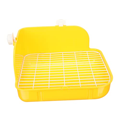 GREENADSCAPE Wiederverwendbares Kaninchentöpfchen Bodenhasen-töpfchen Kaninchen-zubehör Wiederverwendbares Häschen-töpfchen Töpfchenecke Für Kleintiere Quadratische Toilette Plastik Yellow GREENADSCAPE Wiederverwendbares Kaninchentöpfchen Bodenhasen-töpfchen Kaninchen-zubehör Wiederverwendbares Häschen-töpfchen Töpfchenecke Für Kleintiere Quadratische Toilette Plastik Yellow von GREENADSCAPE