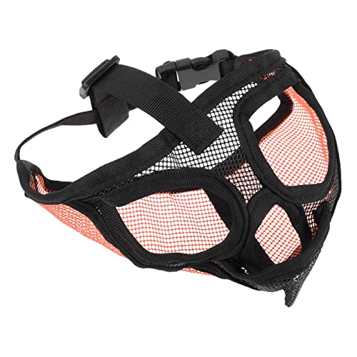 GREENADSCAPE Maulkorb Für Hunde Kurze Schnauze Verhindert Beißen Maske Atmungsaktiv Für Große Hunde Für Den Außenbereich Verstellbare Riemen Orange-s GREENADSCAPE Maulkorb Für Hunde Kurze Schnauze Verhindert Beißen Maske Atmungsaktiv Für Große Hunde Für Den Außenbereich Verstellbare Riemen Orange-s von GREENADSCAPE