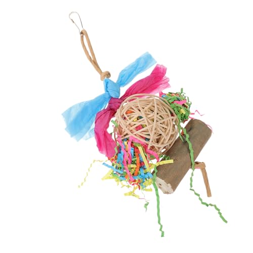 GREENADSCAPE Hängendes Papageienspielzeug Kauspielzeug aus Holz für Papageien Kauspielzeug für Vögel natürliches Zerkleinern zum Futtersuchen sicheres Vogelspielzeug GREENADSCAPE Hängendes Papageienspielzeug Kauspielzeug aus Holz für Papageien Kauspielzeug für Vögel natürliches Zerkleinern zum Futtersuchen sicheres Vogelspielzeug von GREENADSCAPE