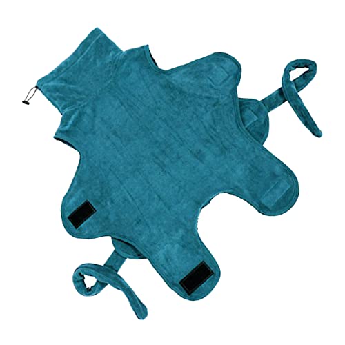 GREENADSCAPE Hundepyjama Stilvoller Hundebademantel Schneller Taillengürtel M Haustier Schnelltrocknender Bademantel von GREENADSCAPE