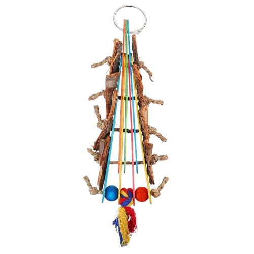 GREENADSCAPE Kauspielzeug für Vögel Papageienspielzeug zum Entstöpseln für Sittiche und Nymphensittiche sicheres Spielzeug zum Zerkleinern von Eichel aus Holz und Natur Bunte Rindenstücke GREENADSCAPE Kauspielzeug für Vögel Papageienspielzeug zum Entstöpseln für Sittiche und Nymphensittiche sicheres Spielzeug zum Zerkleinern von Eichel aus Holz und Natur Bunte Rindenstücke von GREENADSCAPE