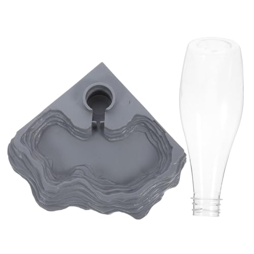 GREENADSCAPE Nahtloser Wasserspender Für Reptilien Futterbrunnen Für Schildkröten Und Eidechsen Sicher Grau GREENADSCAPE Nahtloser Wasserspender Für Reptilien Futterbrunnen Für Schildkröten Und Eidechsen Sicher Grau von GREENADSCAPE