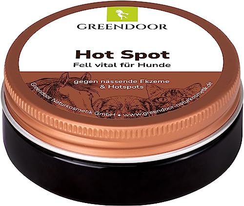 GREENDOOR Hot Spot Balsam 50ml, Fell vital Hund, bei punktuellen Entzündungen, Linderung des Juckreizes, Regeneration der Haut von GREENDOOR