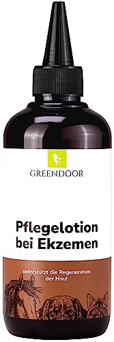 GREENDOOR Pflegelotion bei Ekzemen für Pferde Hunde Katzen 250ml, schützt vor Bakterienbefall und mikrobiellem Befall von GREENDOOR