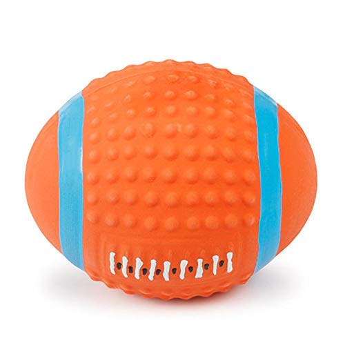 GREENLANS-1 Hundespielzeug / Rugbyball, hohe elastische Baumwolle, gefüllt, Latex, Geräusch, sicheres und langlebiges Werkzeug, Größe L 1 von GREENLANS-1