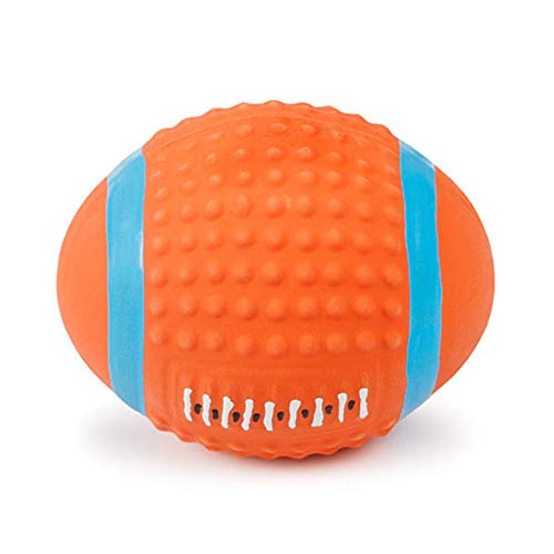 GREENLANS-1 Hundespielzeug / Rugbyball, hohe elastische Baumwolle, gefüllt, Latex, Geräusch, sicheres und langlebiges Werkzeug, Größe S 1 von GREENLANS-1