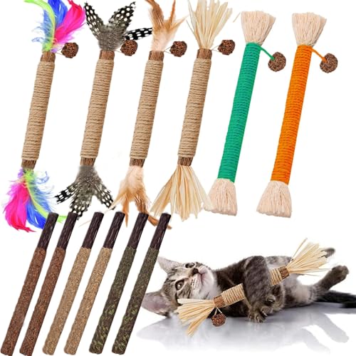 GREMBEB Katzenspielzeug Silbervine Kaustab, Kätzchen-Leckerli, Katzenminze, Spielzeug, Kätzchen, natürliche Sachen mit Katzenminze, zur Reinigung der Zähne, für den Innenbereich, interaktiver Übung, Hamster, Chinchilla, Rennmäuse, Kaninchen, Hase GREMBEB Katzenspielzeug Silbervine Kaustab, Kätzchen-Leckerli, Katzenminze, Spielzeug, Kätzchen, natürliche Sachen mit Katzenminze, zur Reinigung der Zähne, für den Innenbereich, interaktiver Übung, Hamster, Chinchilla, Rennmäuse, Kaninchen, Hase von GREMBEB