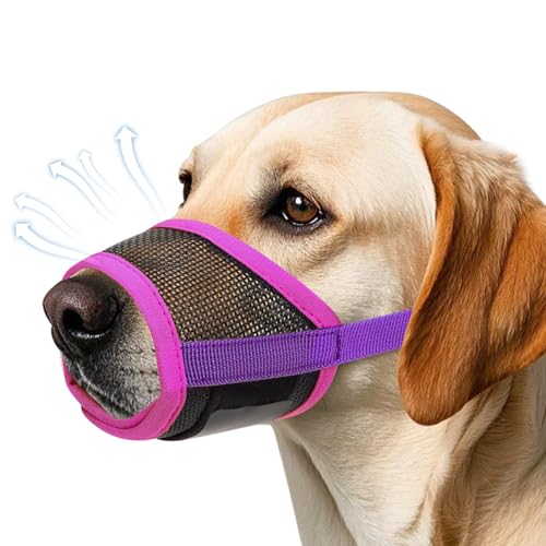 Maulkorb für Hunde, weicher Air-Mesh-Maulkorb für kleine, mittelgroße und große Hunde, Anti-Bellen, Kauen, atmungsaktiv, trinkbar, verstellbare Schlaufe, geeignet für Deutscher Schäferhund, Husky Maulkorb für Hunde, weicher Air-Mesh-Maulkorb für kleine, mittelgroße und große Hunde, Anti-Bellen, Kauen, atmungsaktiv, trinkbar, verstellbare Schlaufe, geeignet für Deutscher Schäferhund, Husky von GREMCADA