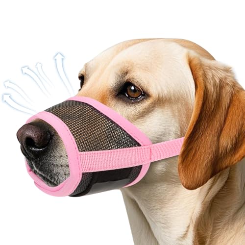 Maulkorb für Hunde, weicher Air-Mesh-Maulkorb für kleine, mittelgroße und große Hunde, Anti-Bellen, Kauen, atmungsaktiv, trinkbar, verstellbare Schlaufe, geeignet für Deutscher Schäferhund, Husky Maulkorb für Hunde, weicher Air-Mesh-Maulkorb für kleine, mittelgroße und große Hunde, Anti-Bellen, Kauen, atmungsaktiv, trinkbar, verstellbare Schlaufe, geeignet für Deutscher Schäferhund, Husky von GREMCADA