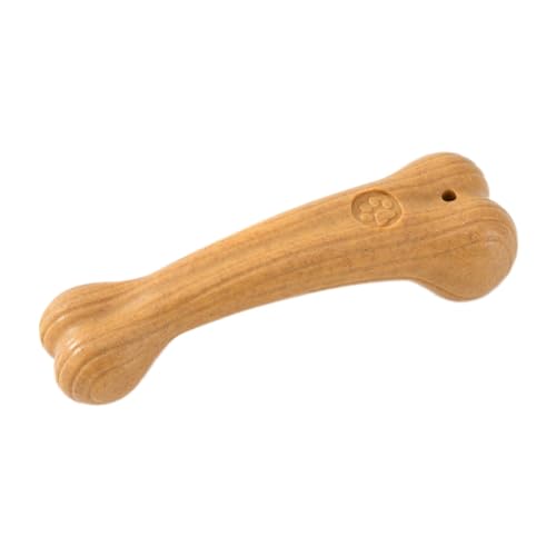 GREOHNMPAW Bissfestes Haustier-Kauspielzeug, Backenzähne, Sauberer Stab, Interessantes Kiefernholz, Niedliche Form, Langlebiger Haustierknochen-L von GREOHNMPAW