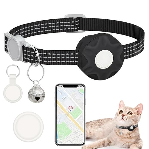 GRETMIX Katzen-Tracker-Halsband, Echtzeit-Tracking-Gerät für Katzen, Lange Akkulaufzeit, funktioniert mit iOS & Android SmartTag App, mit reflektierendem Muster & Glocke, keine monatliche Gebühr GRETMIX Katzen-Tracker-Halsband, Echtzeit-Tracking-Gerät für Katzen, Lange Akkulaufzeit, funktioniert mit iOS & Android SmartTag App, mit reflektierendem Muster & Glocke, keine monatliche Gebühr von GRETMIX