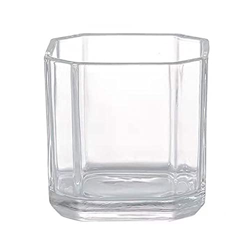 Fisch Tank Einfaches, quadratisches, transparentes Glas-Aquarium, kleines Betta-Zierfisch-Aquarium, Schildkröten-Wasserpflanzen-Tank, Büro und Zuhause Fischschale (Size : 3.94IN) von GRFIT